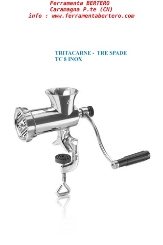 Tritacarne tre spade - tritacarne, trita