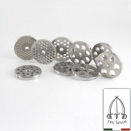 Tre spade piastra acciaio inox - tre,